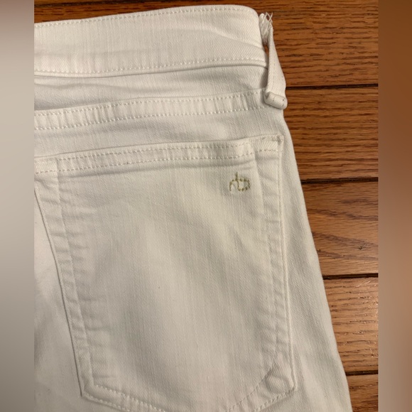 rag & bone Dre Carpenter jeans white size 25 - Picture 5 of 9